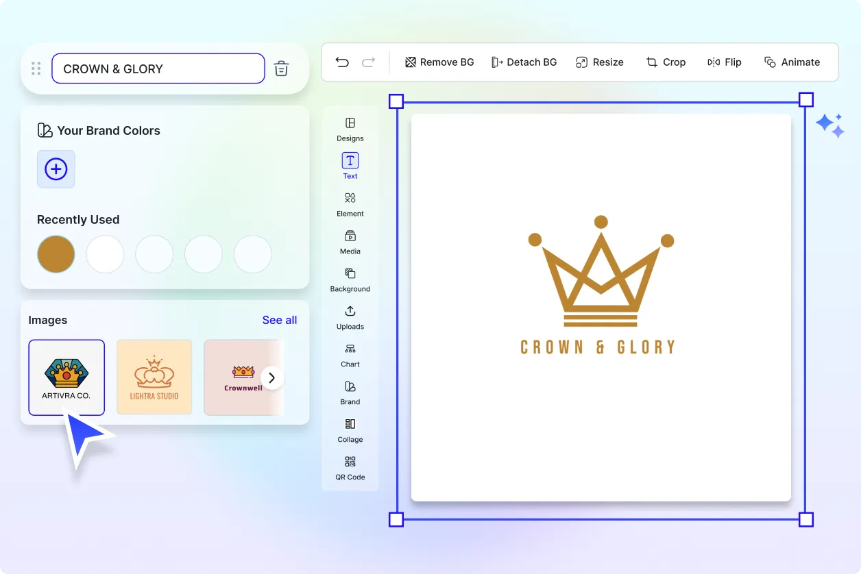 Free AI Crown Logo Generator, Royal Crown Logo Maker Online